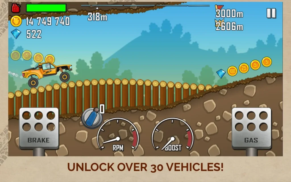 Hill Climb Racing MOD APK GETMODSAPK